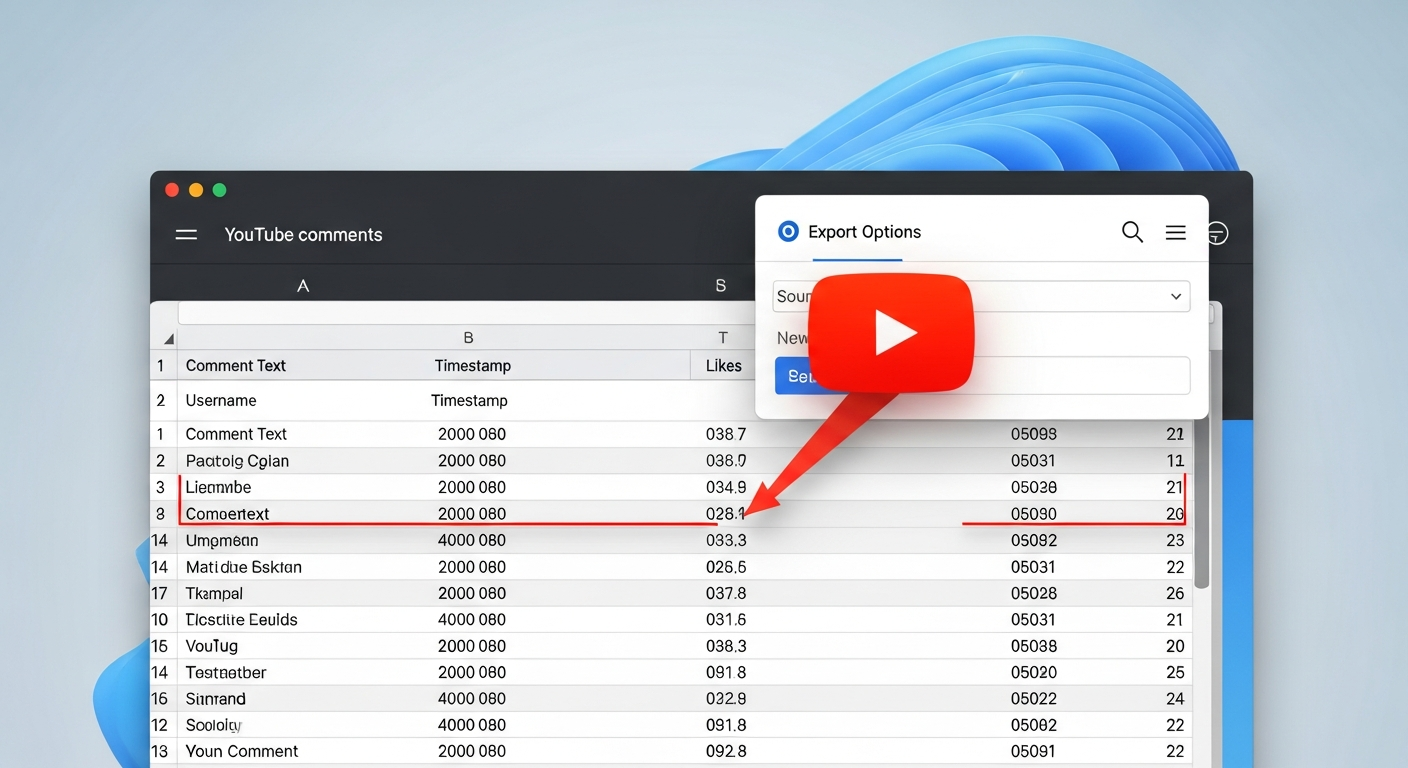 How to Export YouTube Comments to a Spreadsheet in 2026