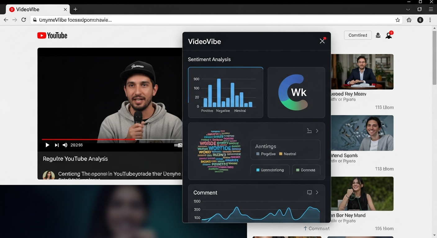 The VideoVibe Chrome Extension: Analyze YouTube Comments Without Leaving YouTube